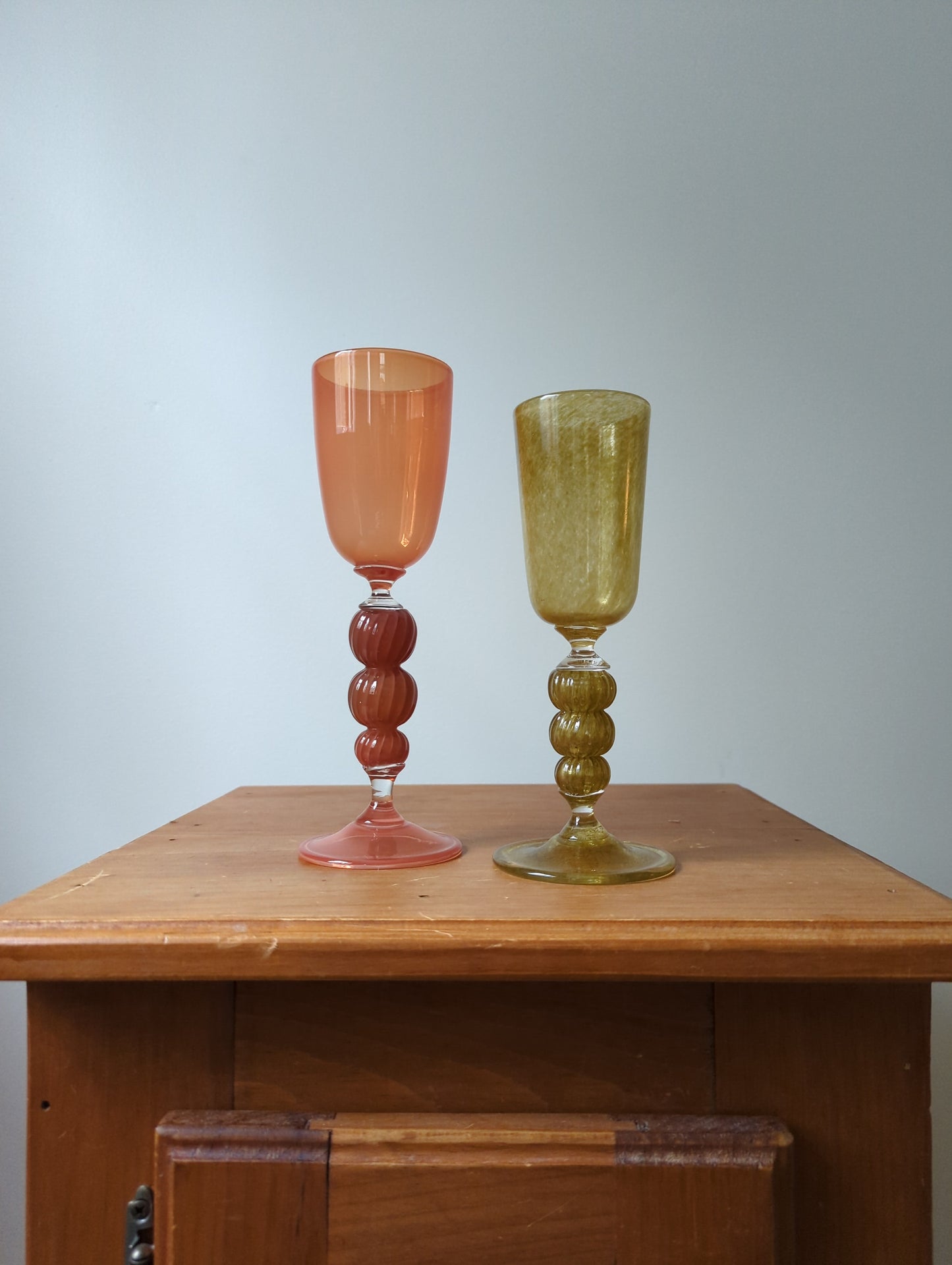 Burnt orange goblet