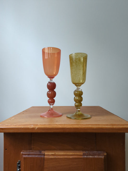 Burnt orange goblet
